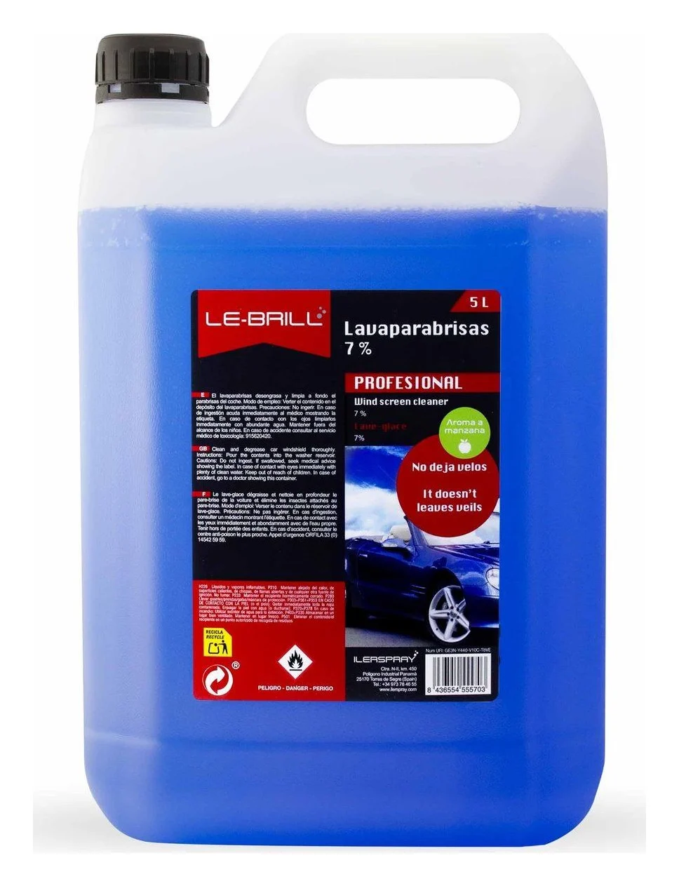 Windshield Washer Fluid 7% 5L LE-BRILL