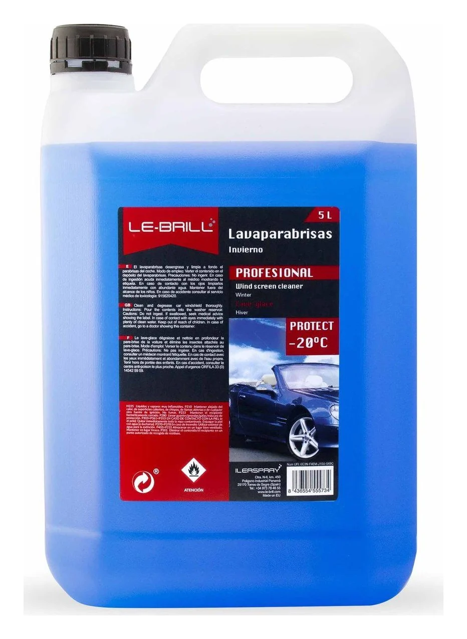 Windshield Washer Fluid WINTER -20ºC 5L LE-BRILL