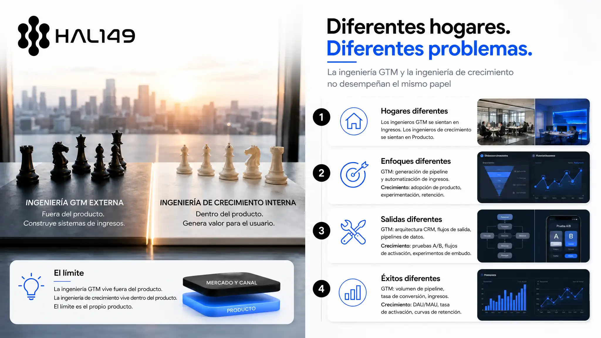 La ingeniería GTM y la ingeniería de Growth no son el mismo rol