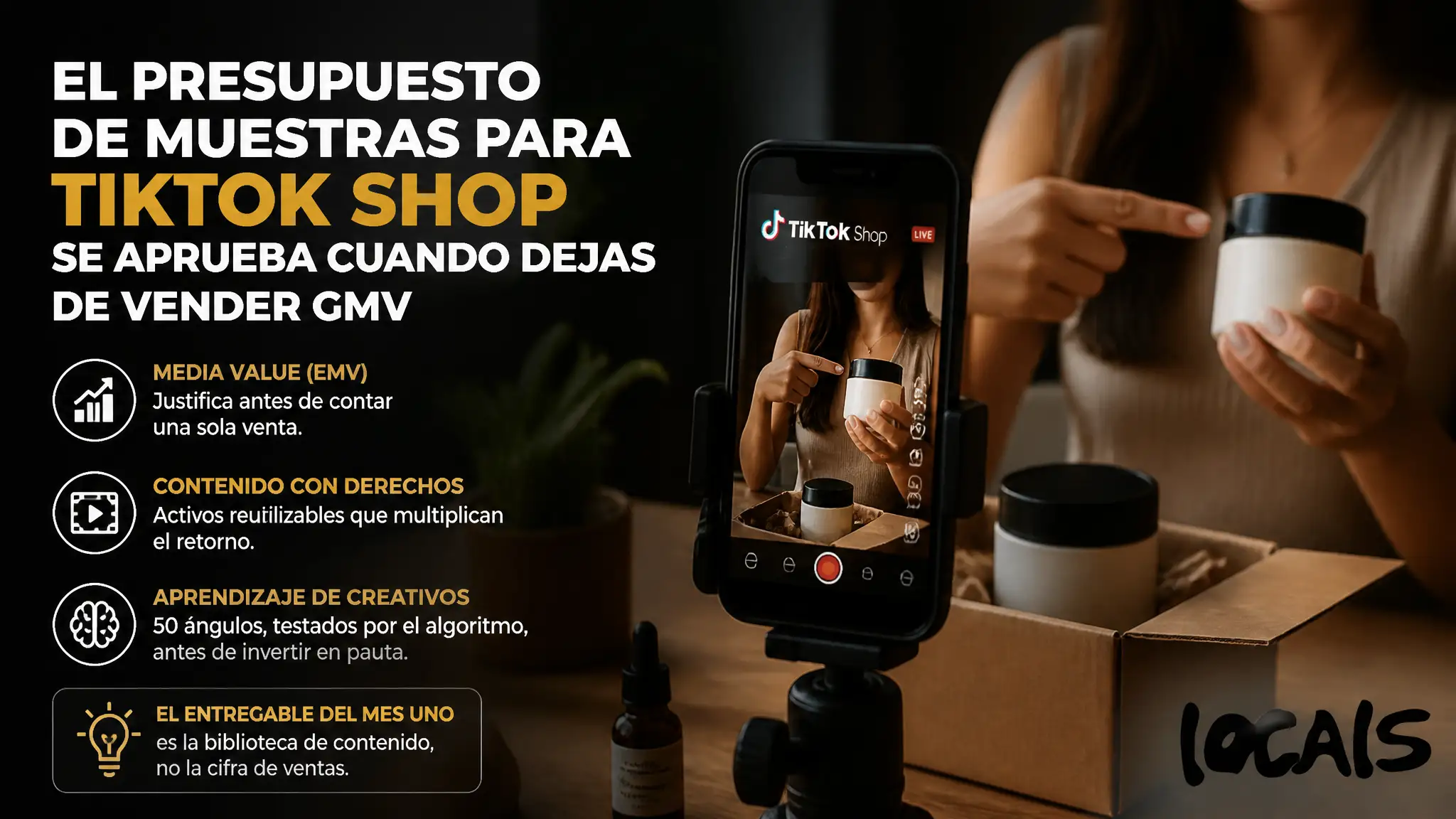 El presupuesto de muestras para TikTok Shop se aprueba cuando dejas de vender GMV