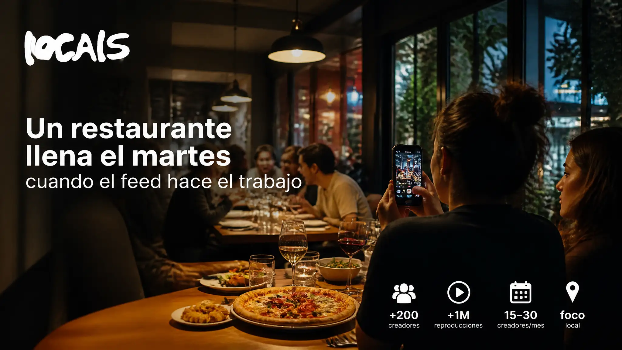 Un restaurante llena el martes cuando el feed hace el trabajo