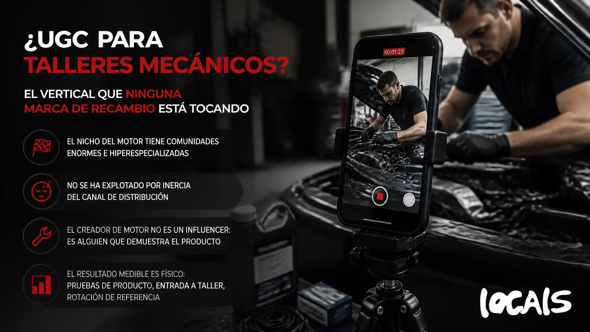 ¿UGC para talleres mecánicos? el vertical que ninguna marca de recambio está tocando
