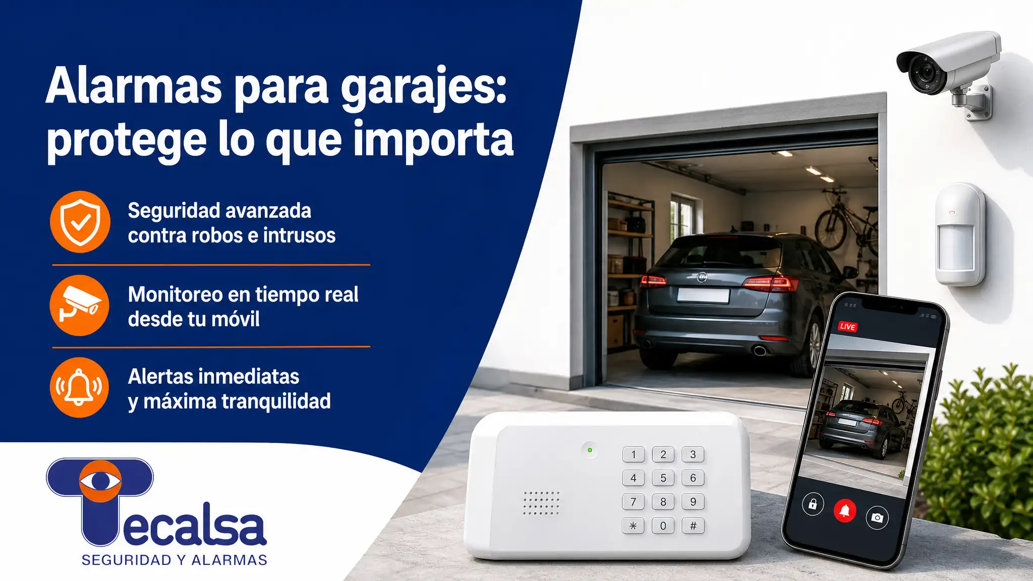 El garaje es una de las zonas mas sensibles ante los robos de nuestra comunidad de vecinos. Instala alarmas para garajes que los eviten.