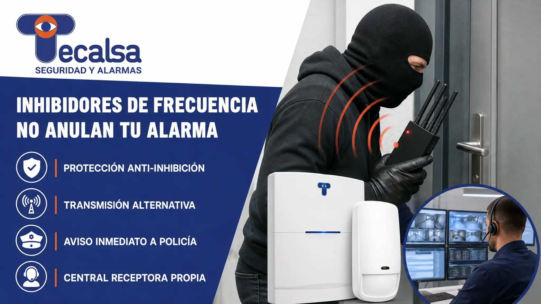 Los Inhibidores de Frecuencia Sí Pueden Anular Alarmas sin Protección Adecuada