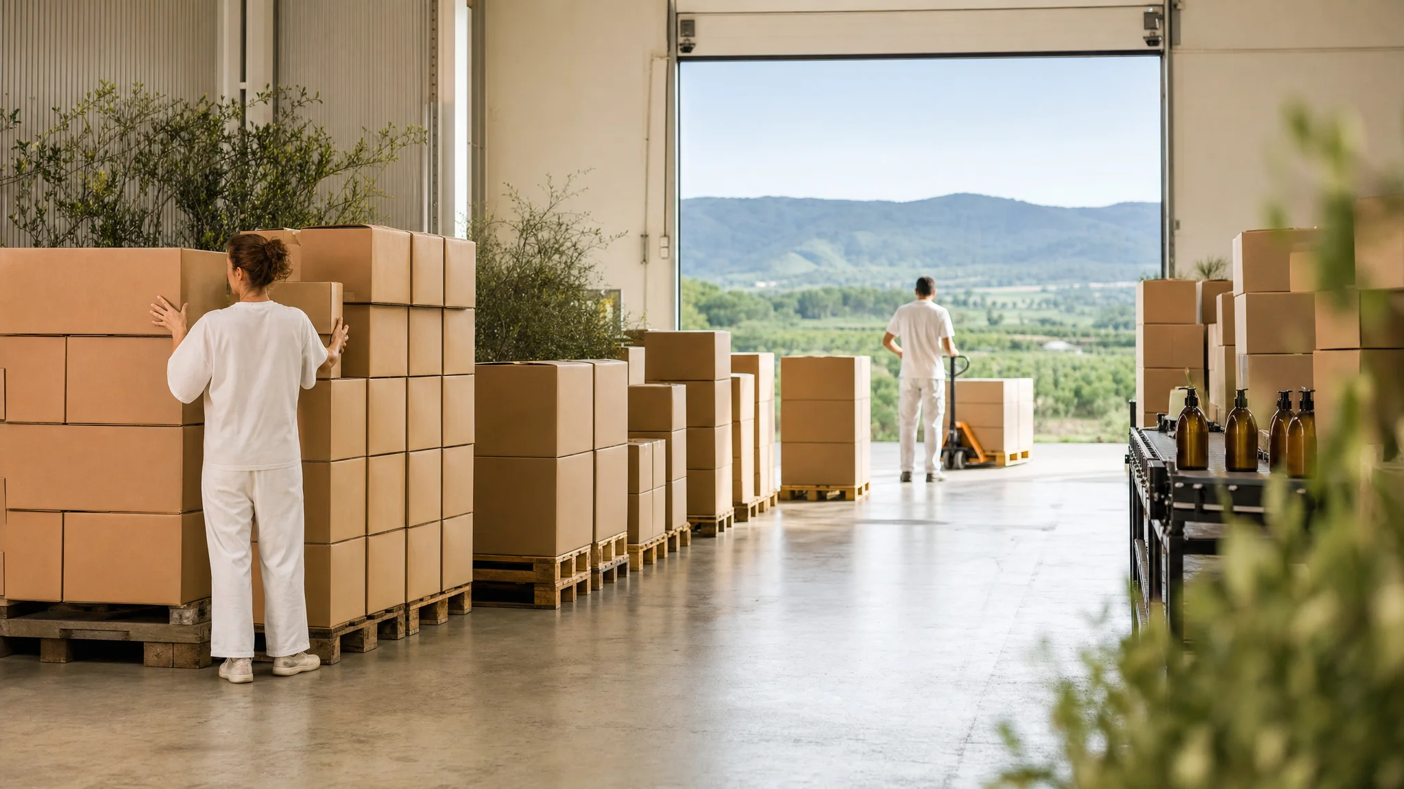 The factory warehouse in Tudela